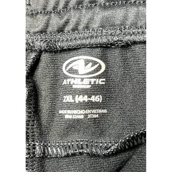 Athletic Works Black & White Striped Mens Track Pants 2XL - Picture 3 of 4